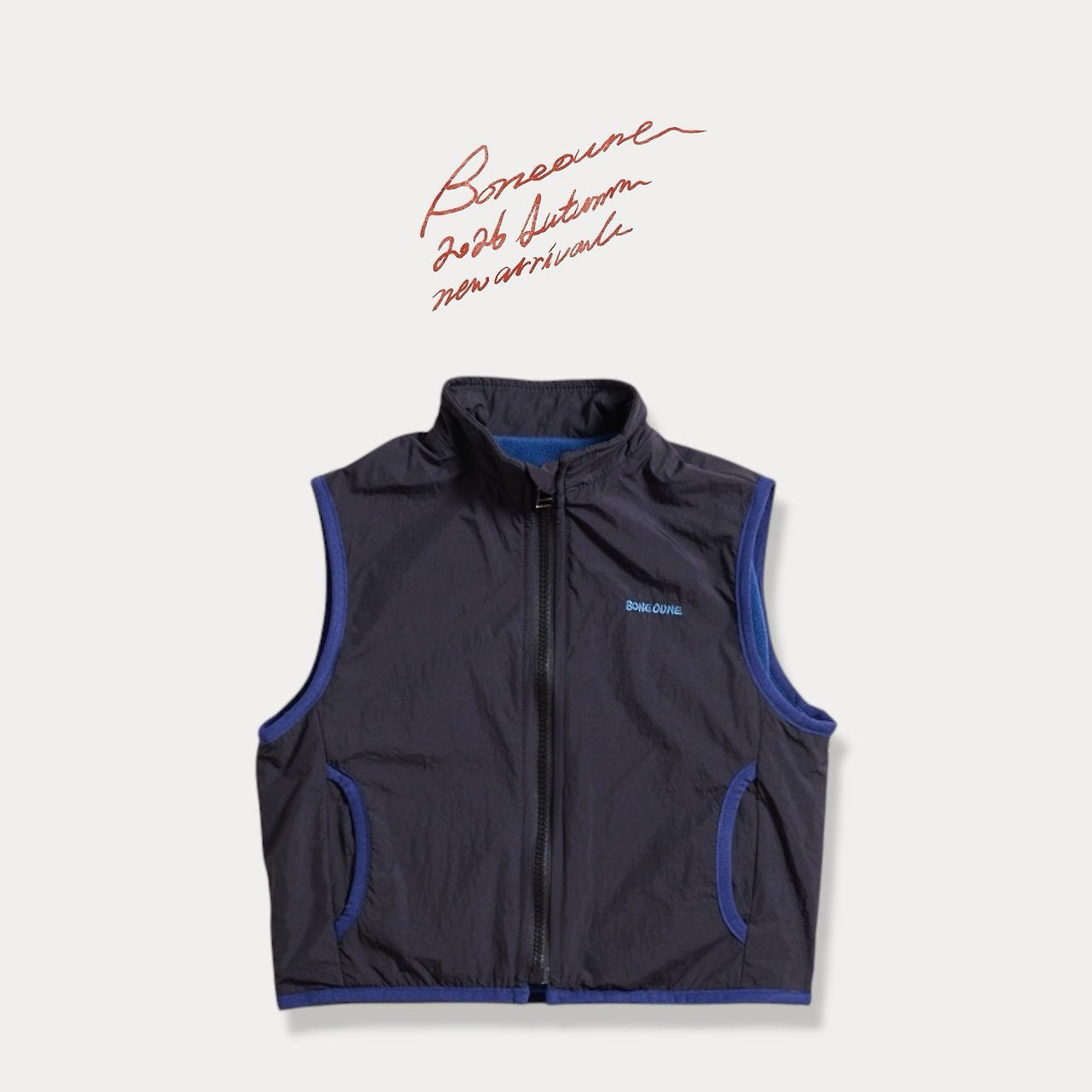 《予約》Two-Tone Pata Vest / BONEOUNE