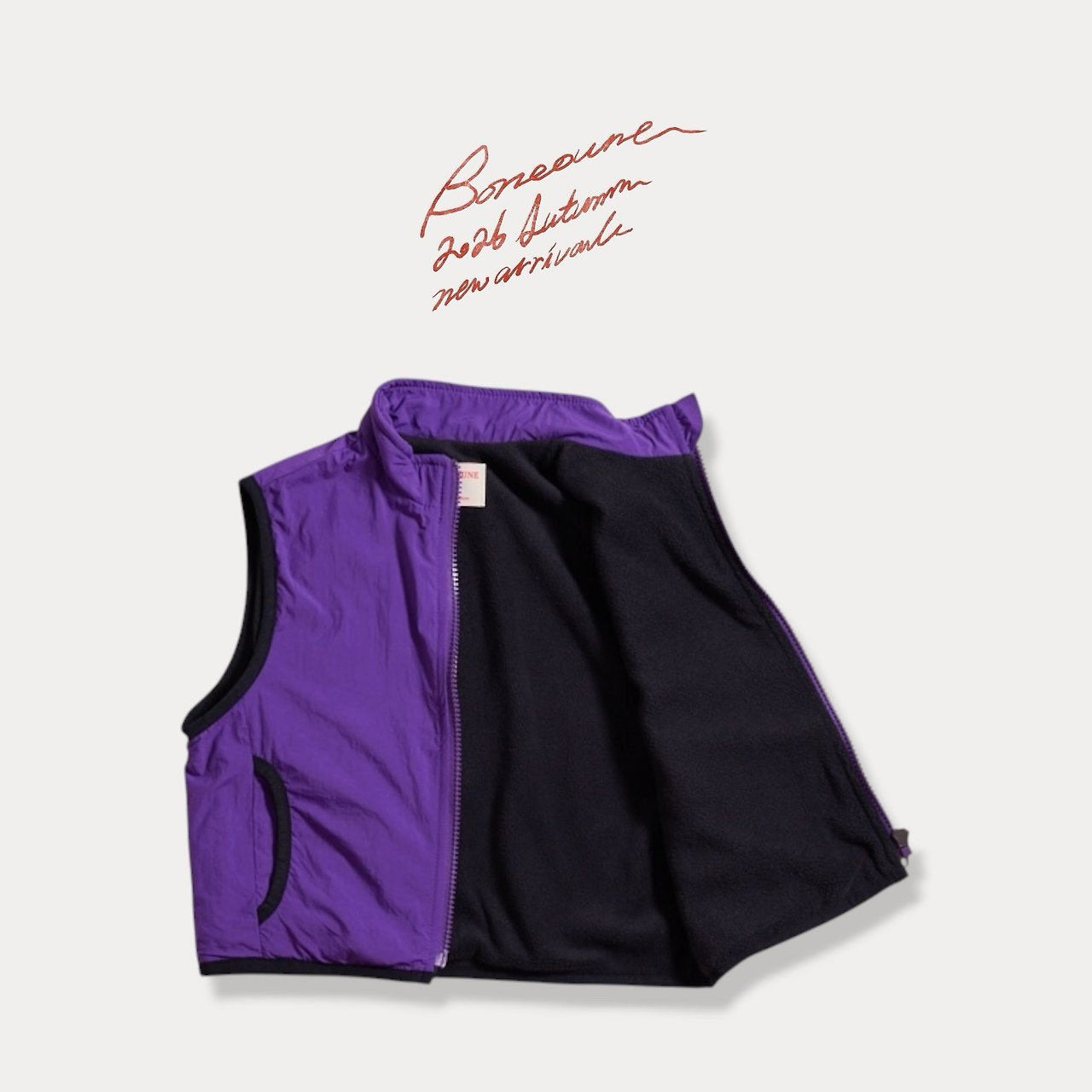 《予約》Two-Tone Pata Vest / BONEOUNE