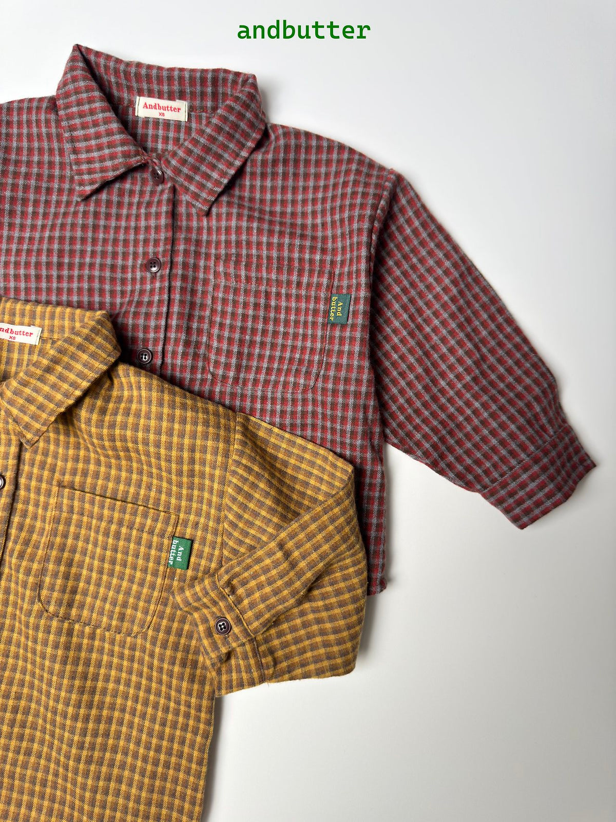 《予約》Toffee Check Shirt / ANDBUTTER