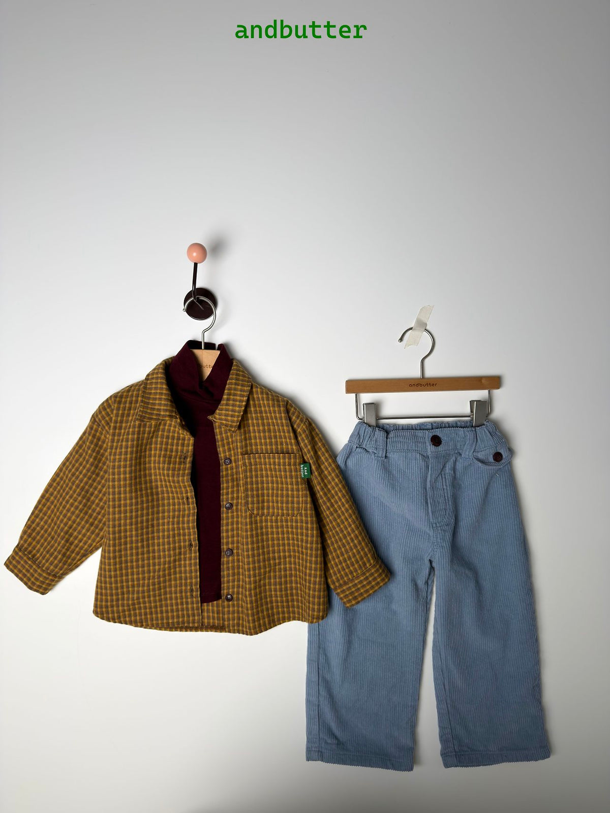《予約》Toffee Check Shirt / ANDBUTTER