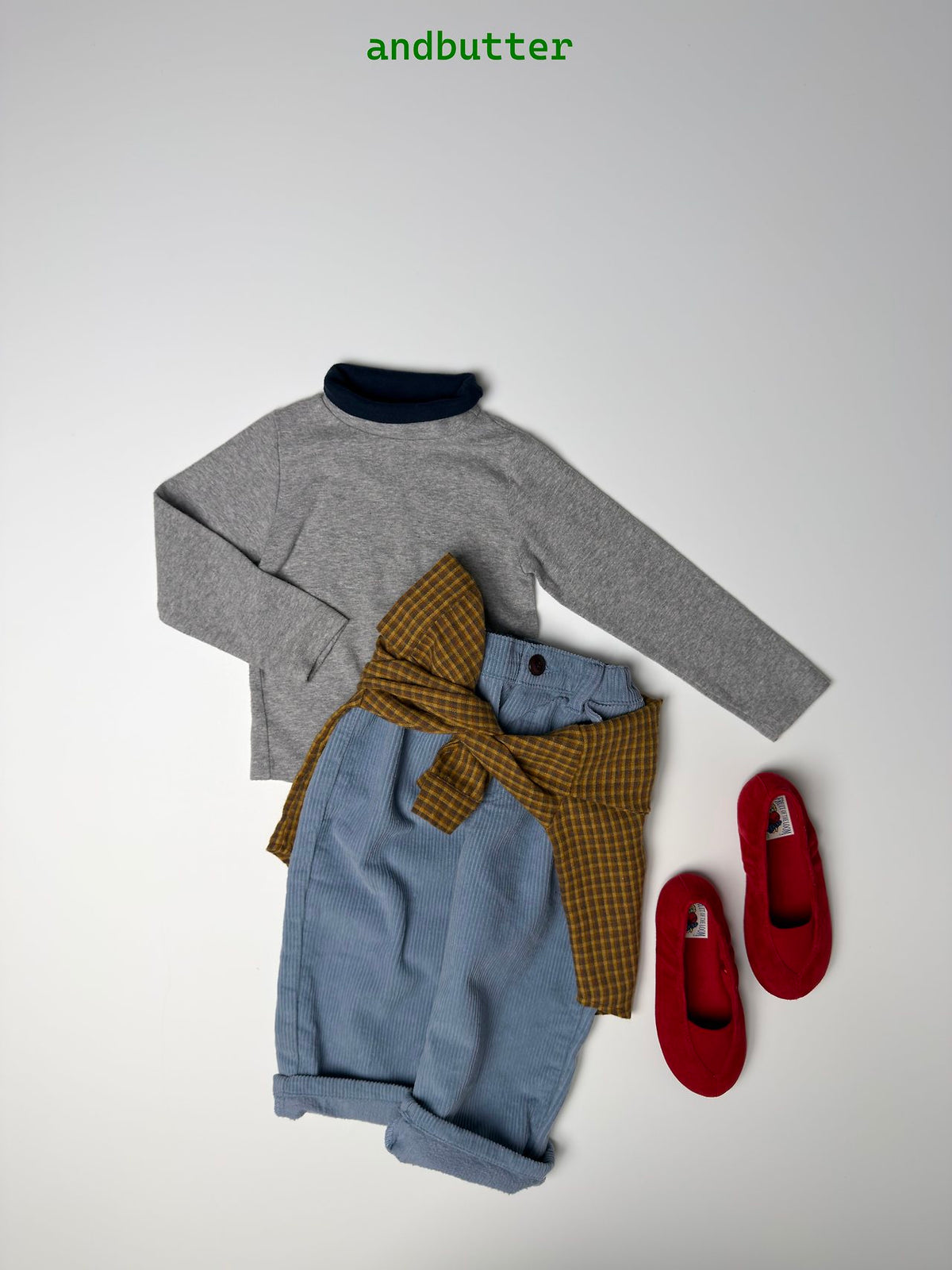 《予約》Toffee Check Shirt / ANDBUTTER