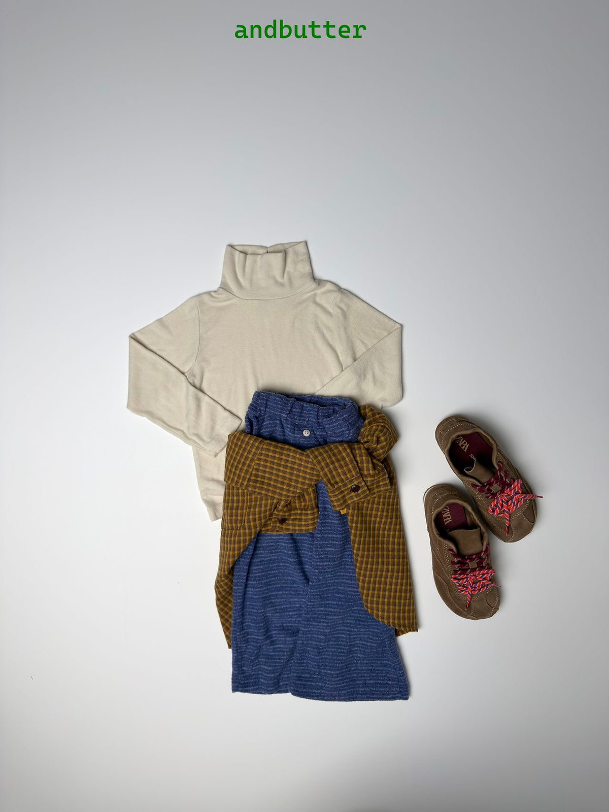 《予約》Toffee Check Shirt / ANDBUTTER
