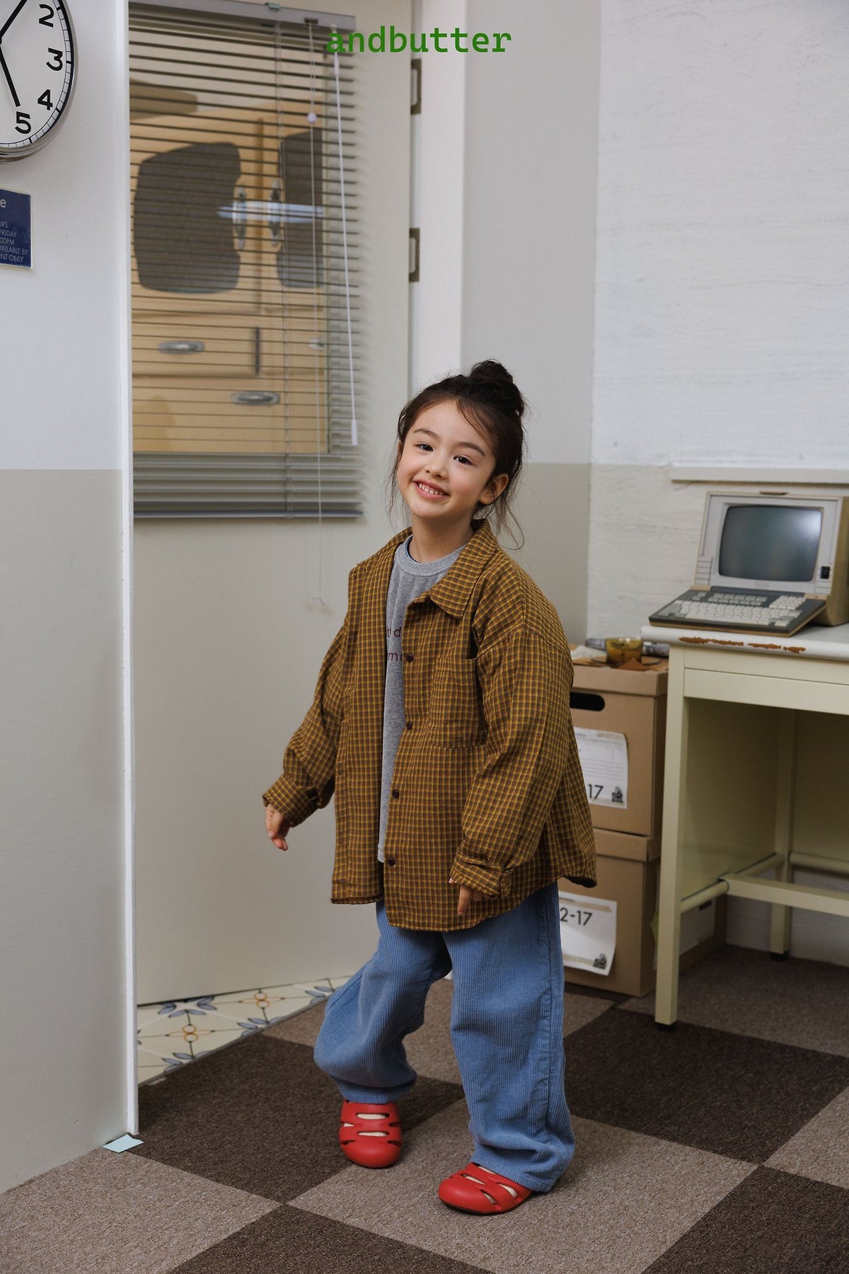 《予約》Toffee Check Shirt / ANDBUTTER