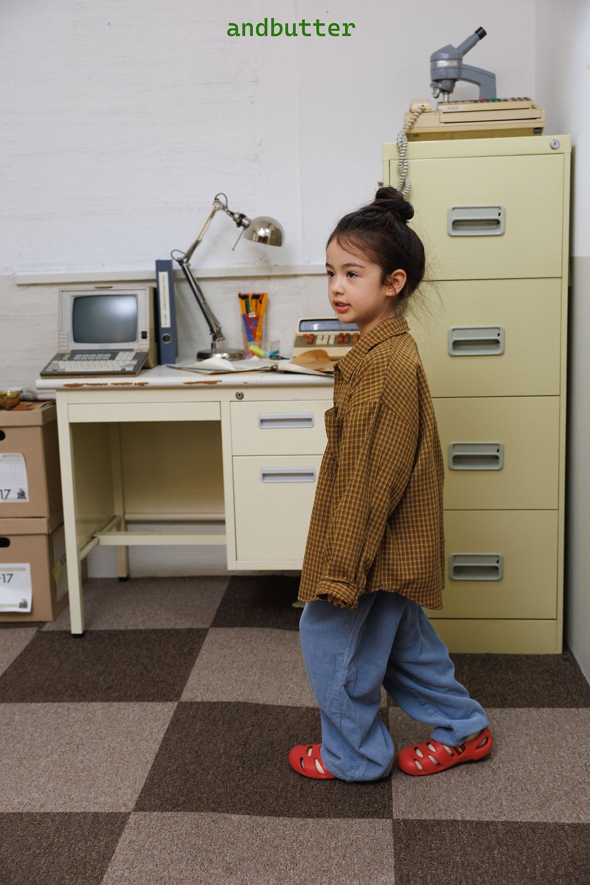 《予約》Toffee Check Shirt / ANDBUTTER