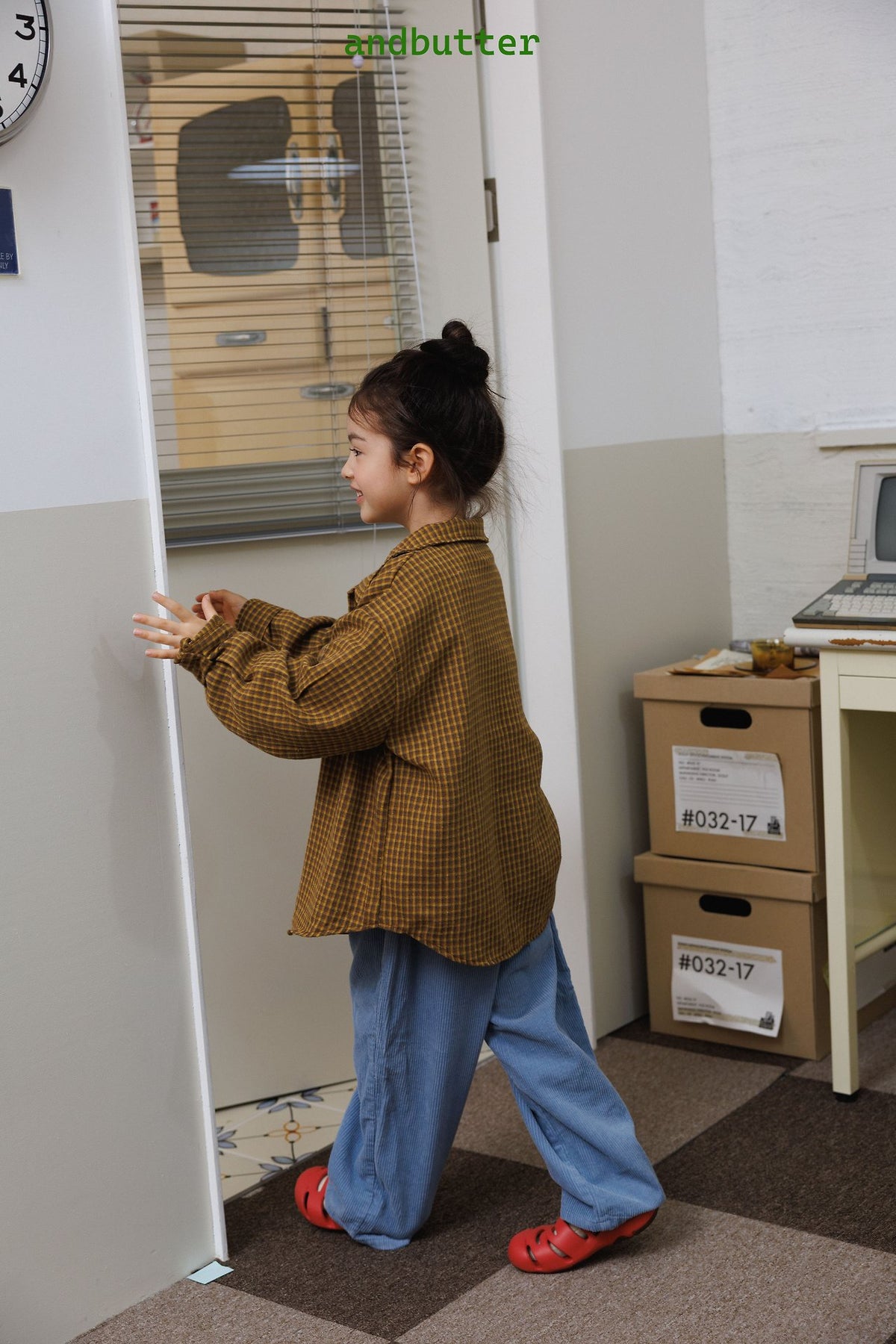 《予約》Toffee Check Shirt / ANDBUTTER