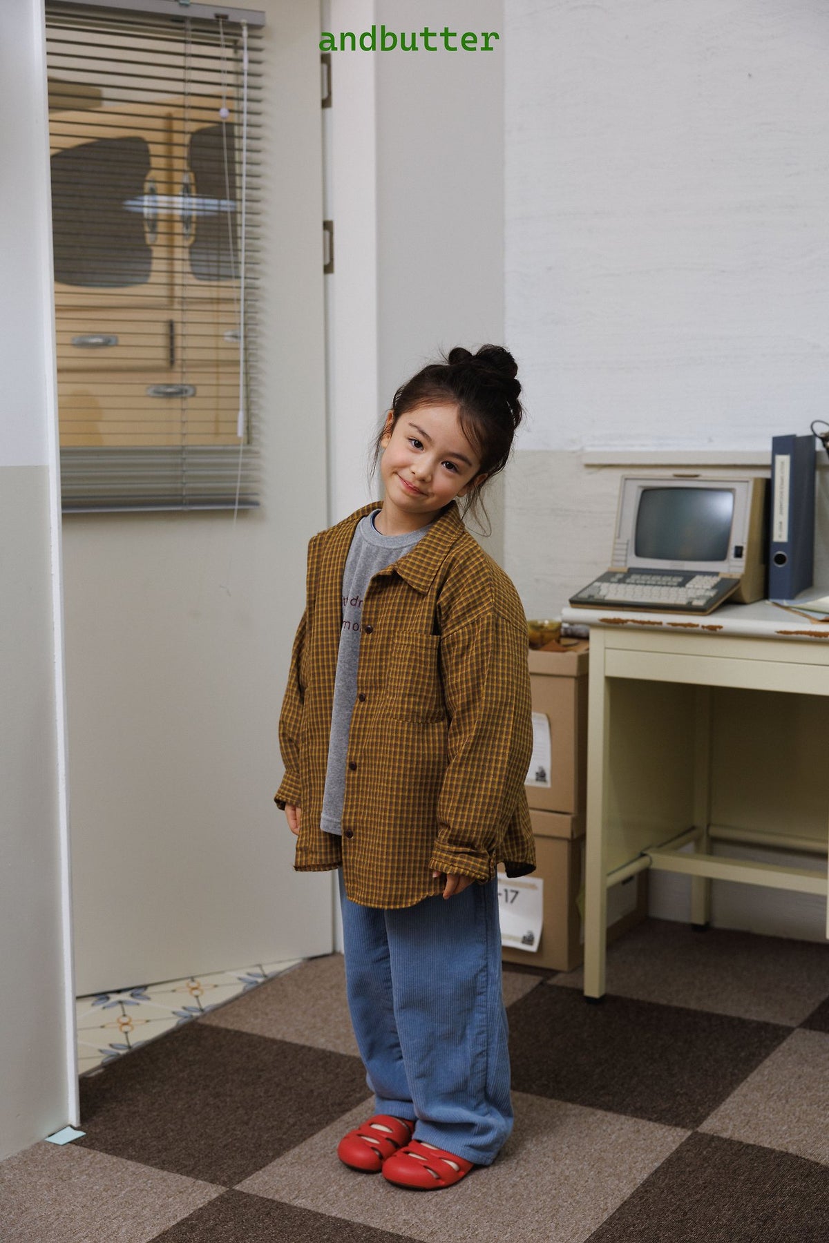 《予約》Toffee Check Shirt / ANDBUTTER