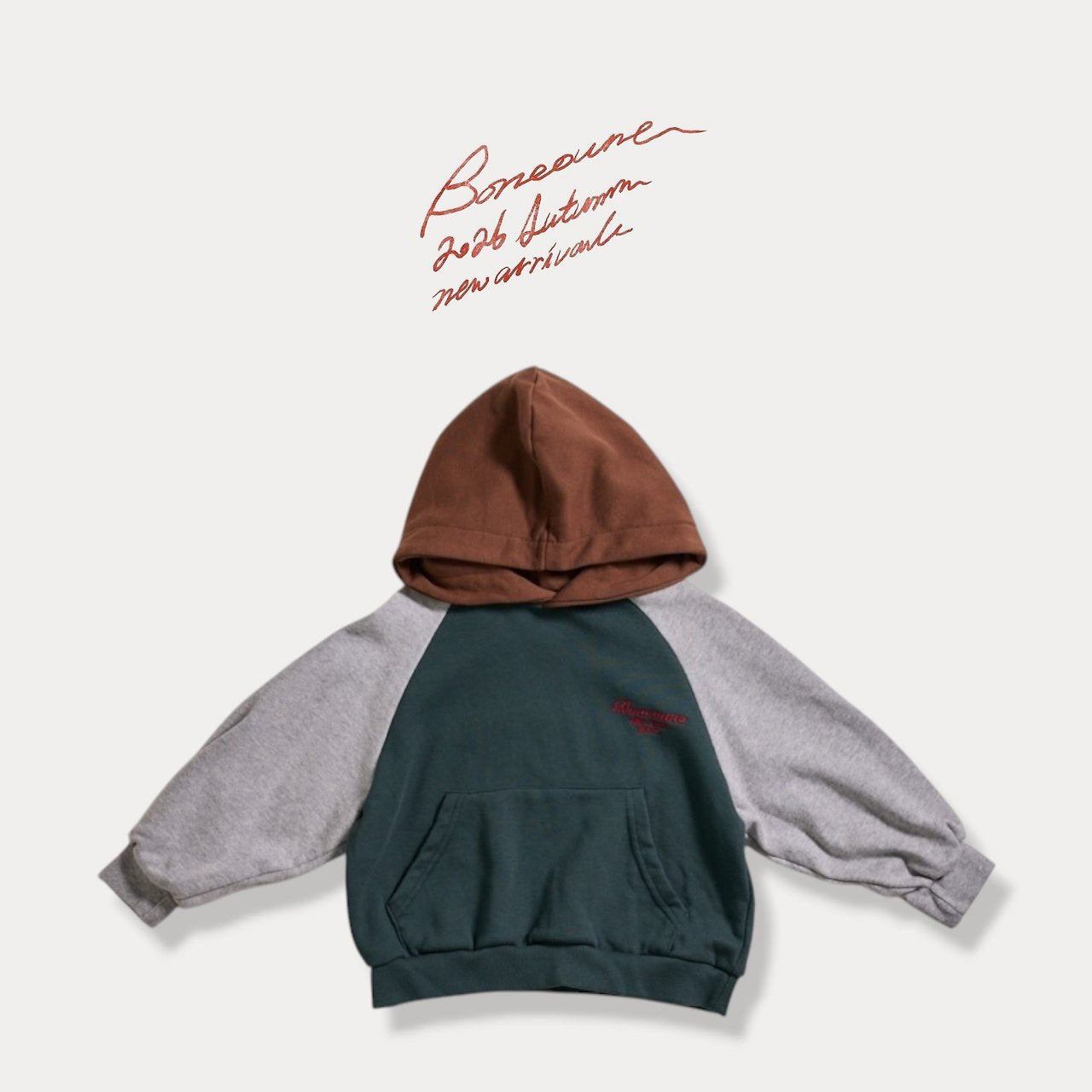 《予約》Crayon Raglan Hoodie / BONEOUNE