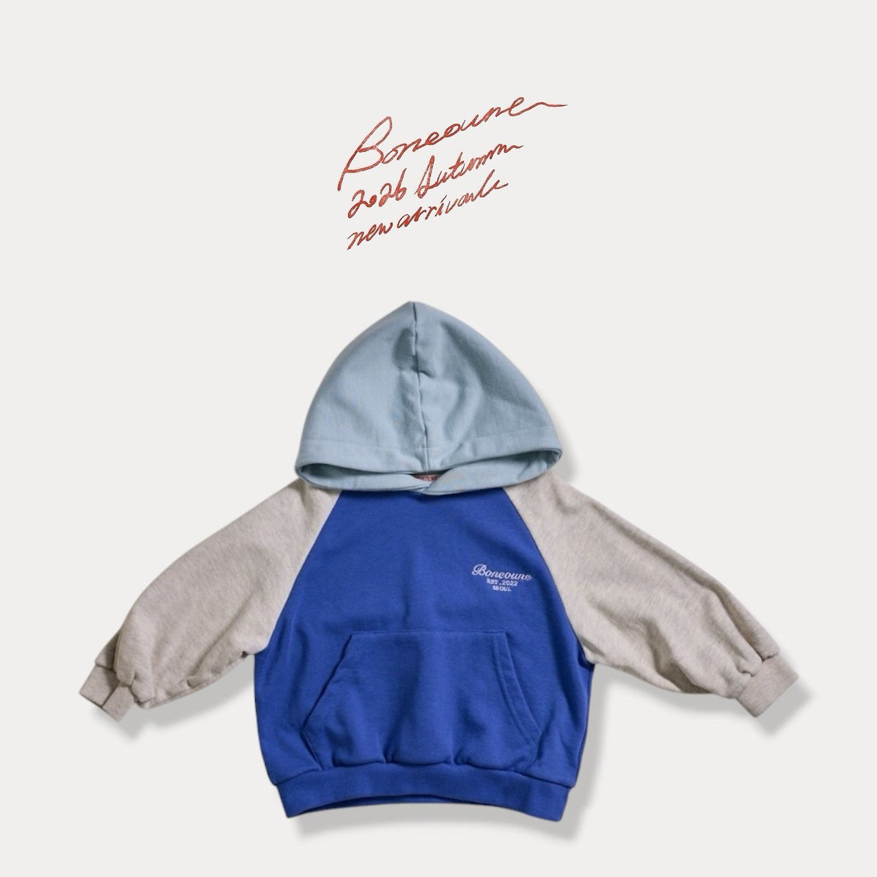 《予約》Crayon Raglan Hoodie / BONEOUNE