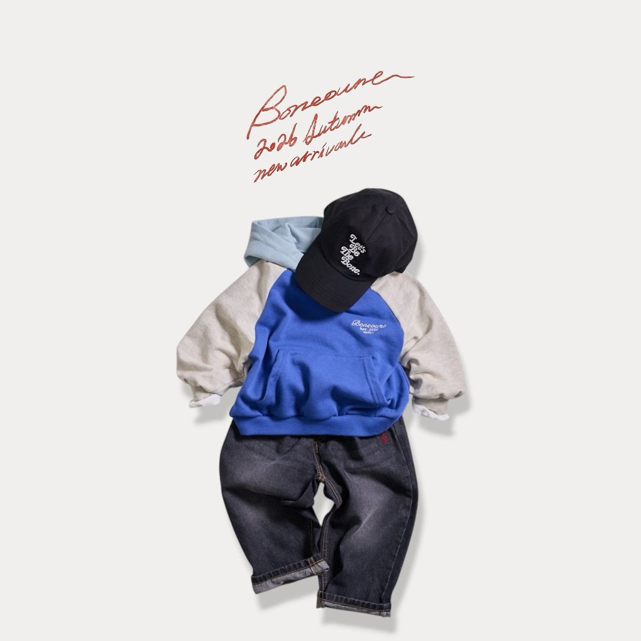 《予約》Crayon Raglan Hoodie / BONEOUNE