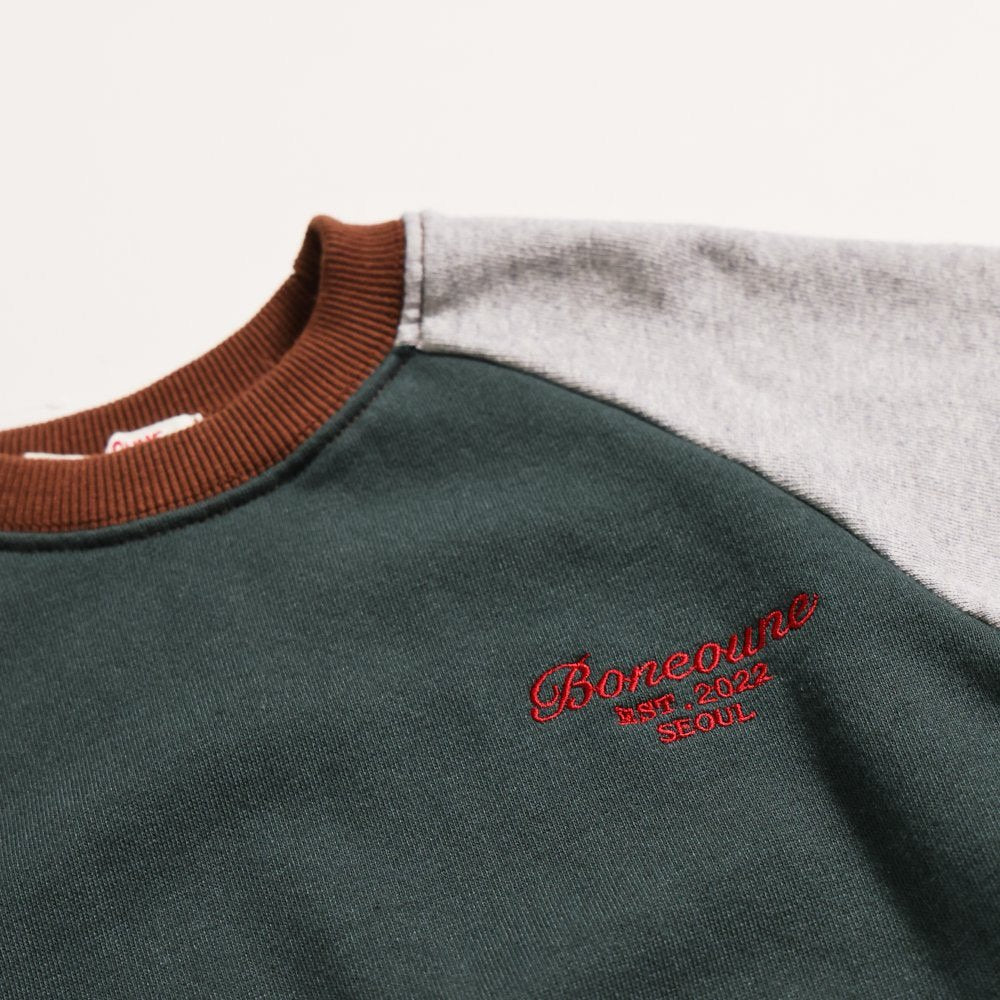 《予約》Crayon Raglan Man-to-Man / BONEOUNE