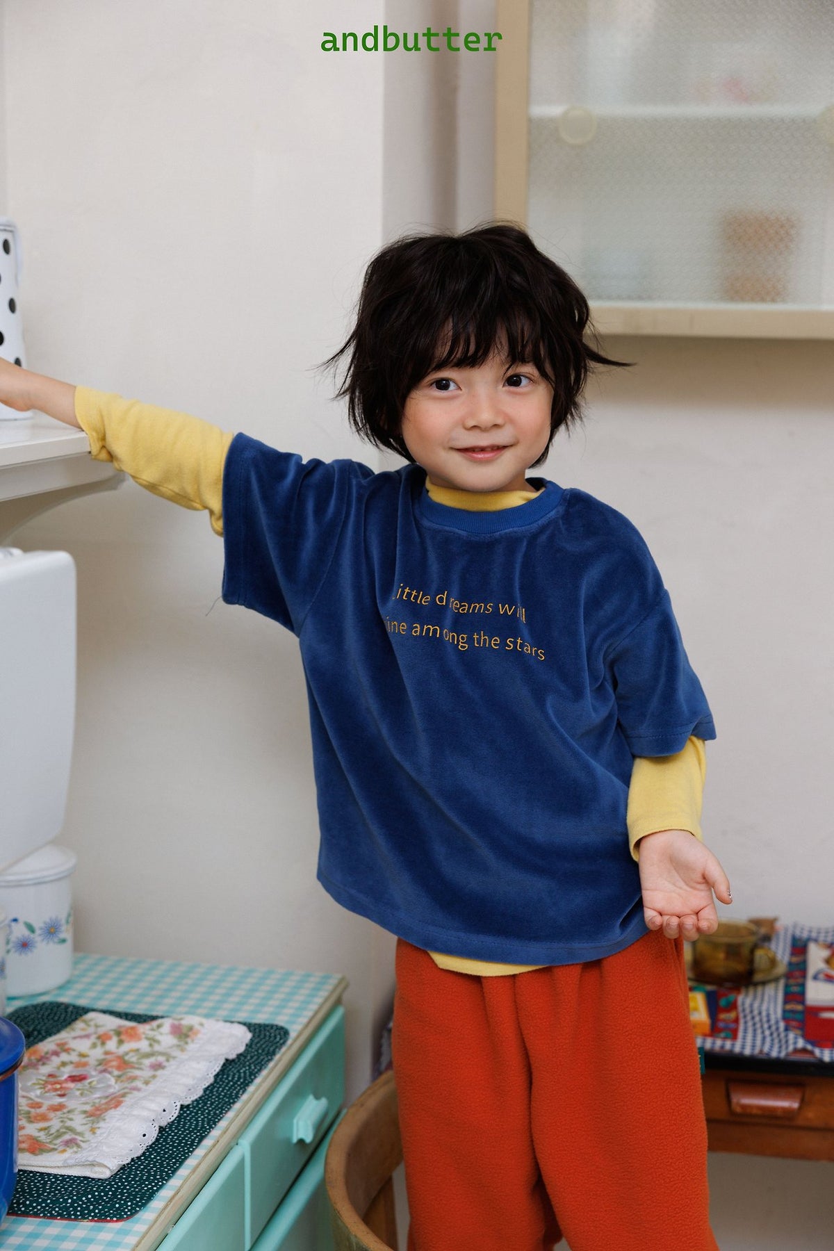 《予約》Dream Velour Tee / ANDBUTTER
