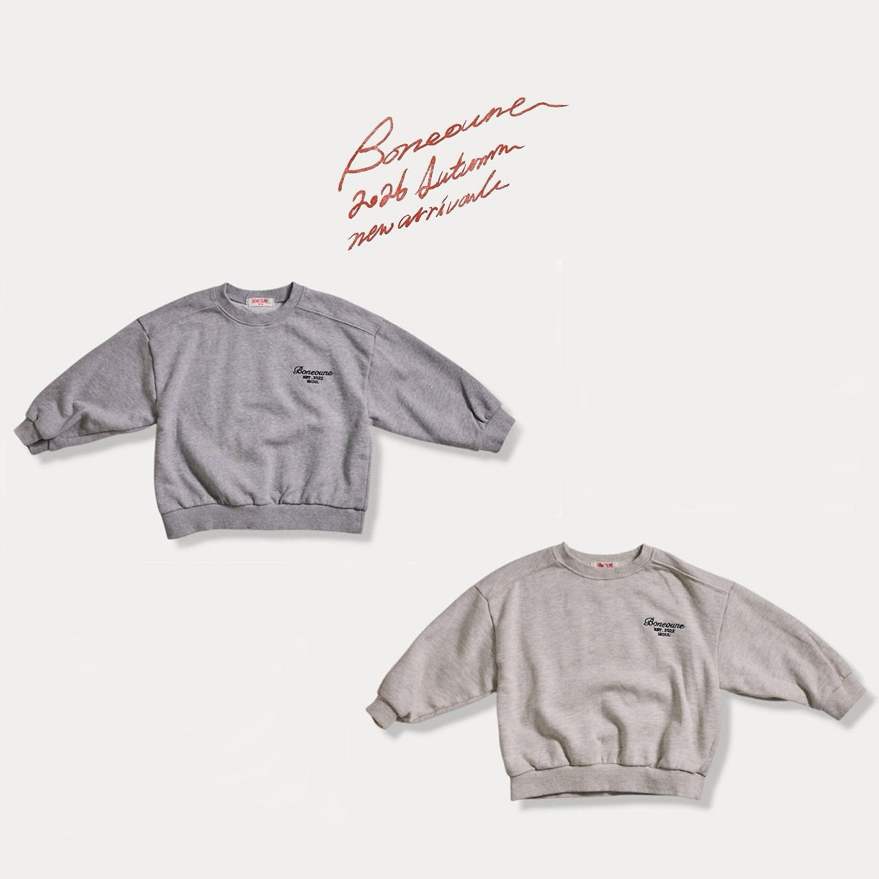 《予約》Est Embroidered  Man to Man  / BONEOUNE