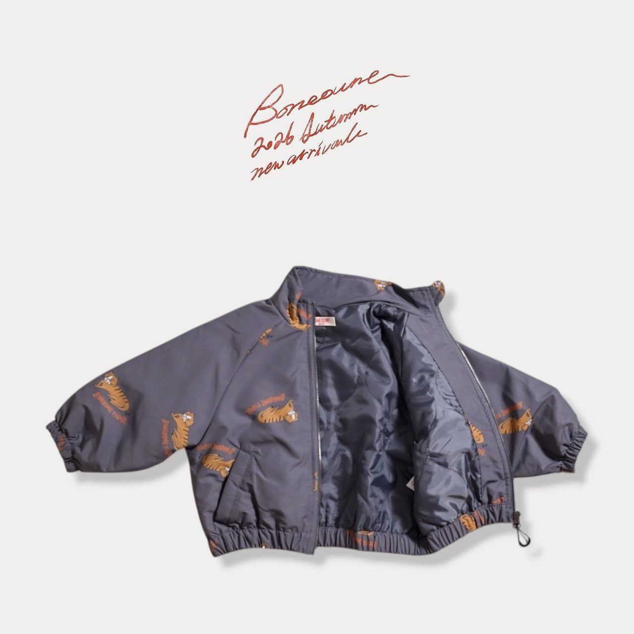 《予約》Tiger Raglan Zip-Up / BONEOUNE