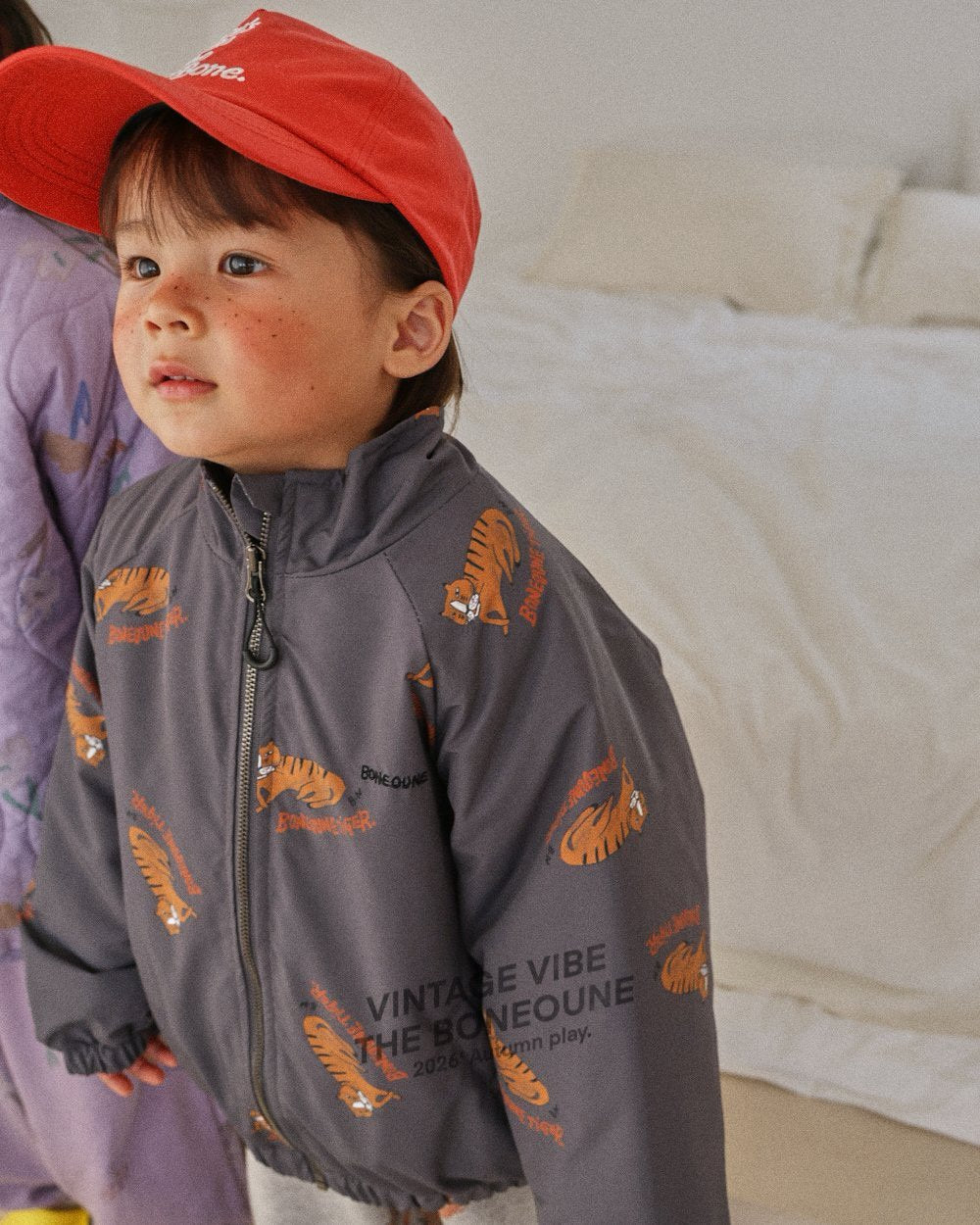 《予約》Tiger Raglan Zip-Up / BONEOUNE