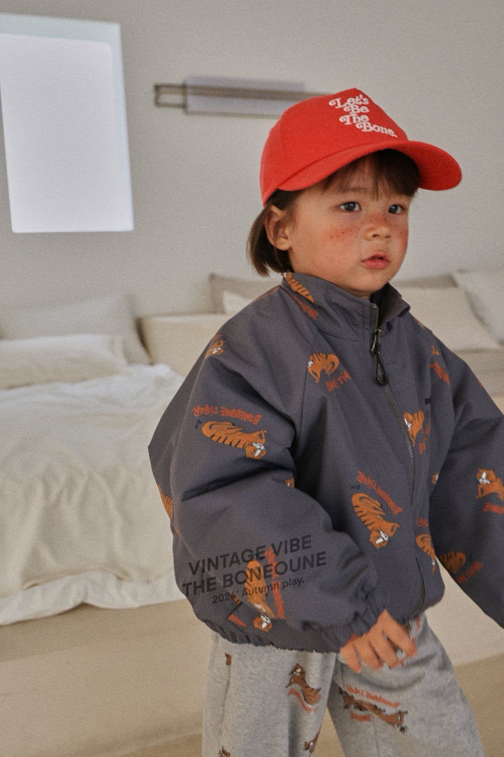《予約》Tiger Raglan Zip-Up / BONEOUNE