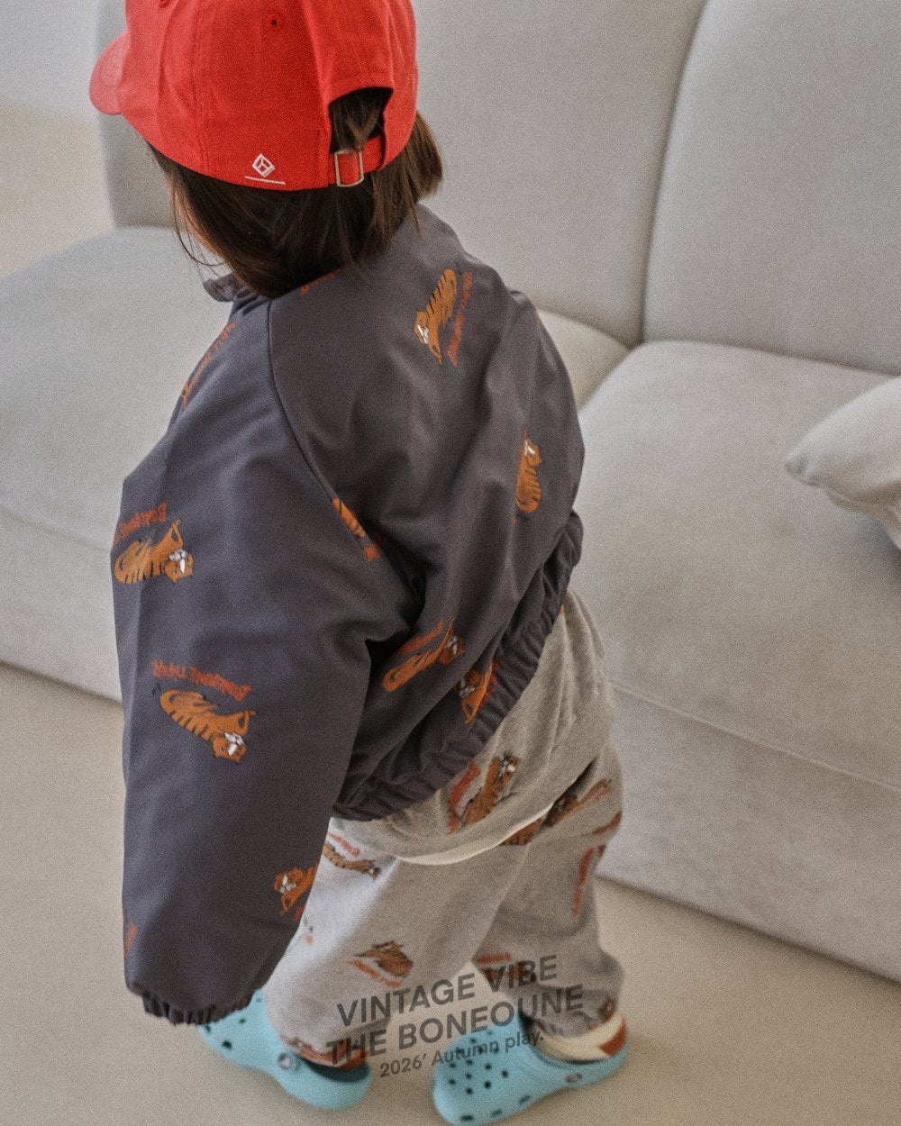 《予約》Tiger Raglan Zip-Up / BONEOUNE