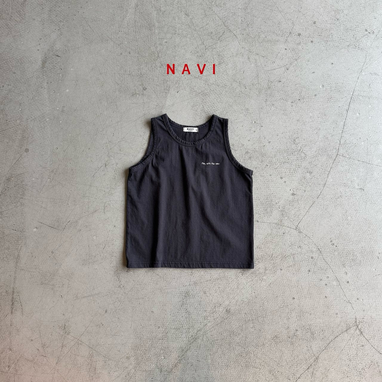 《予約》Collared Sleeveless / Navi