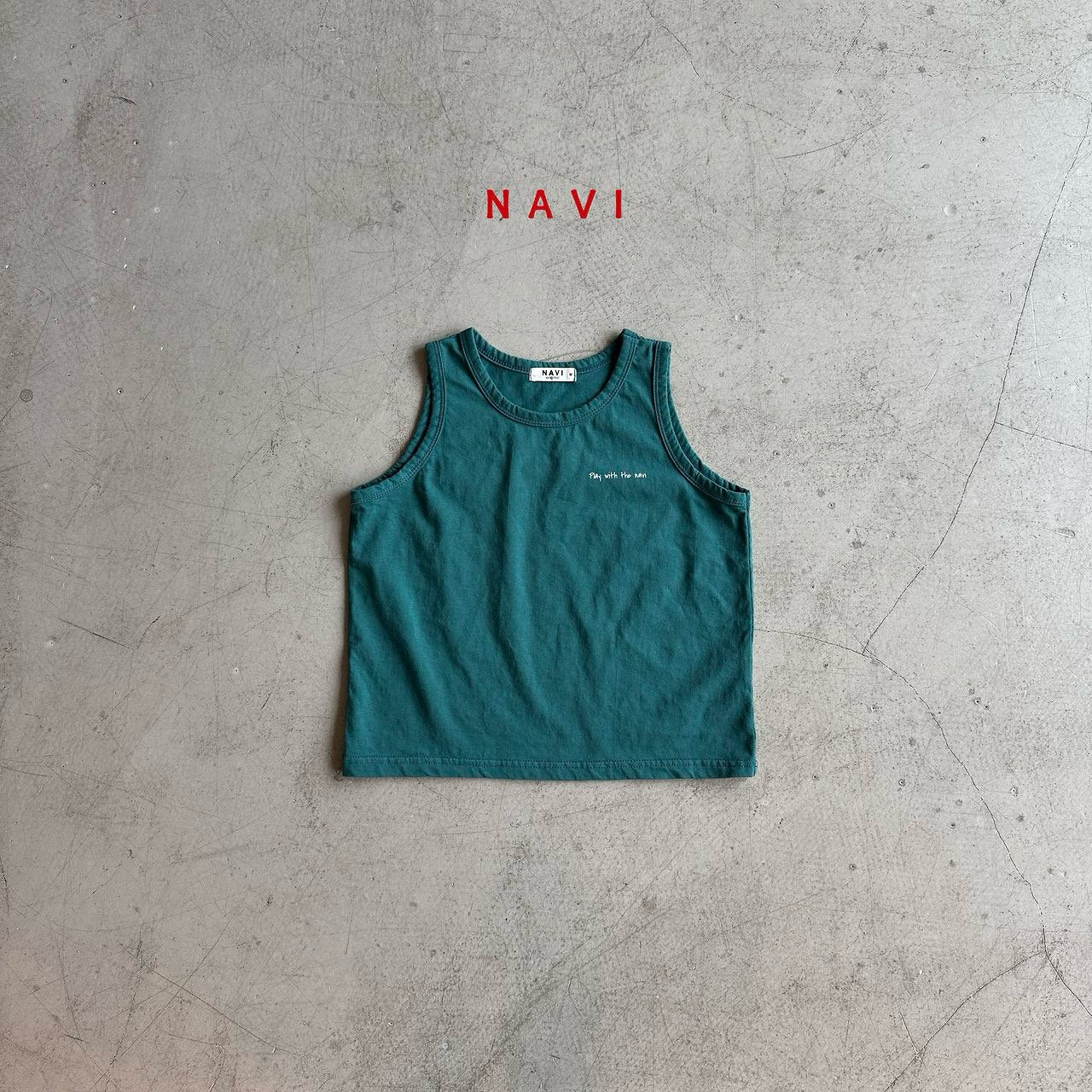 《予約》Collared Sleeveless / Navi