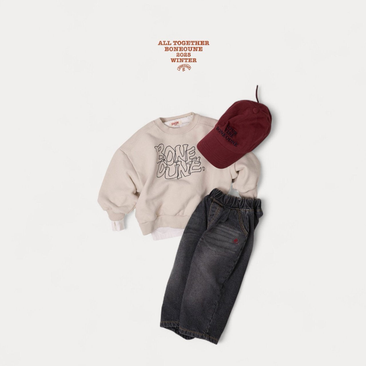 《予約》Embroidery Man to Man / Boneoune