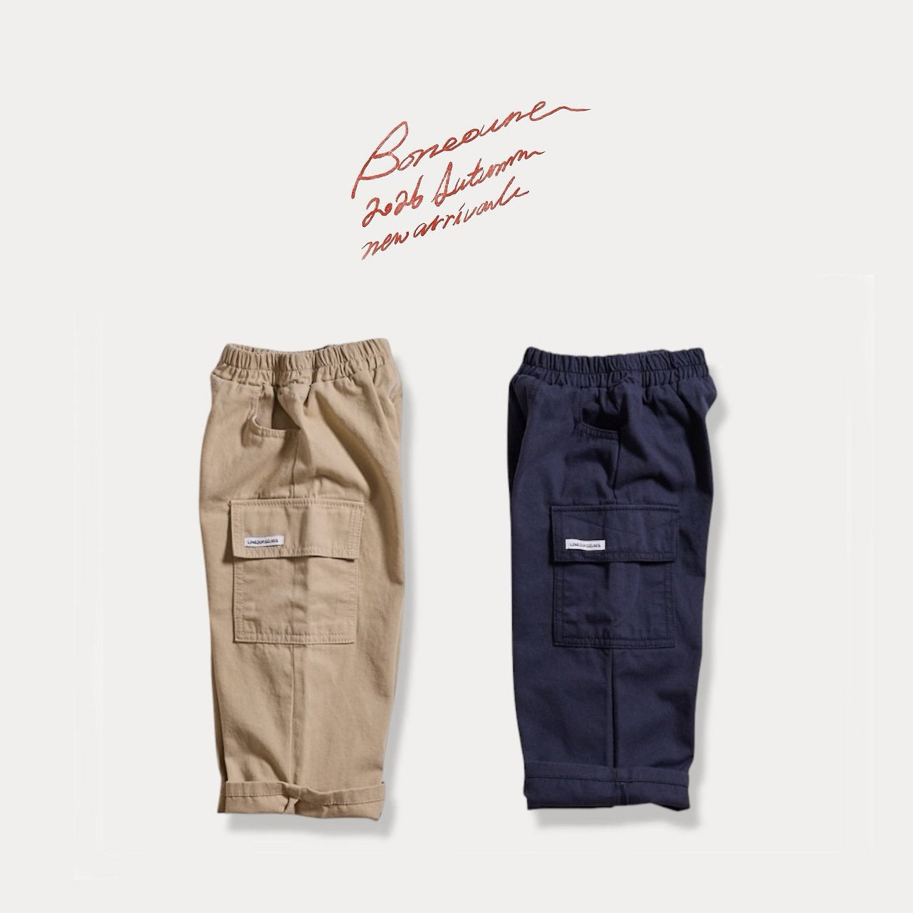 《予約》Cotton Cargo Pants / BONEOUNE