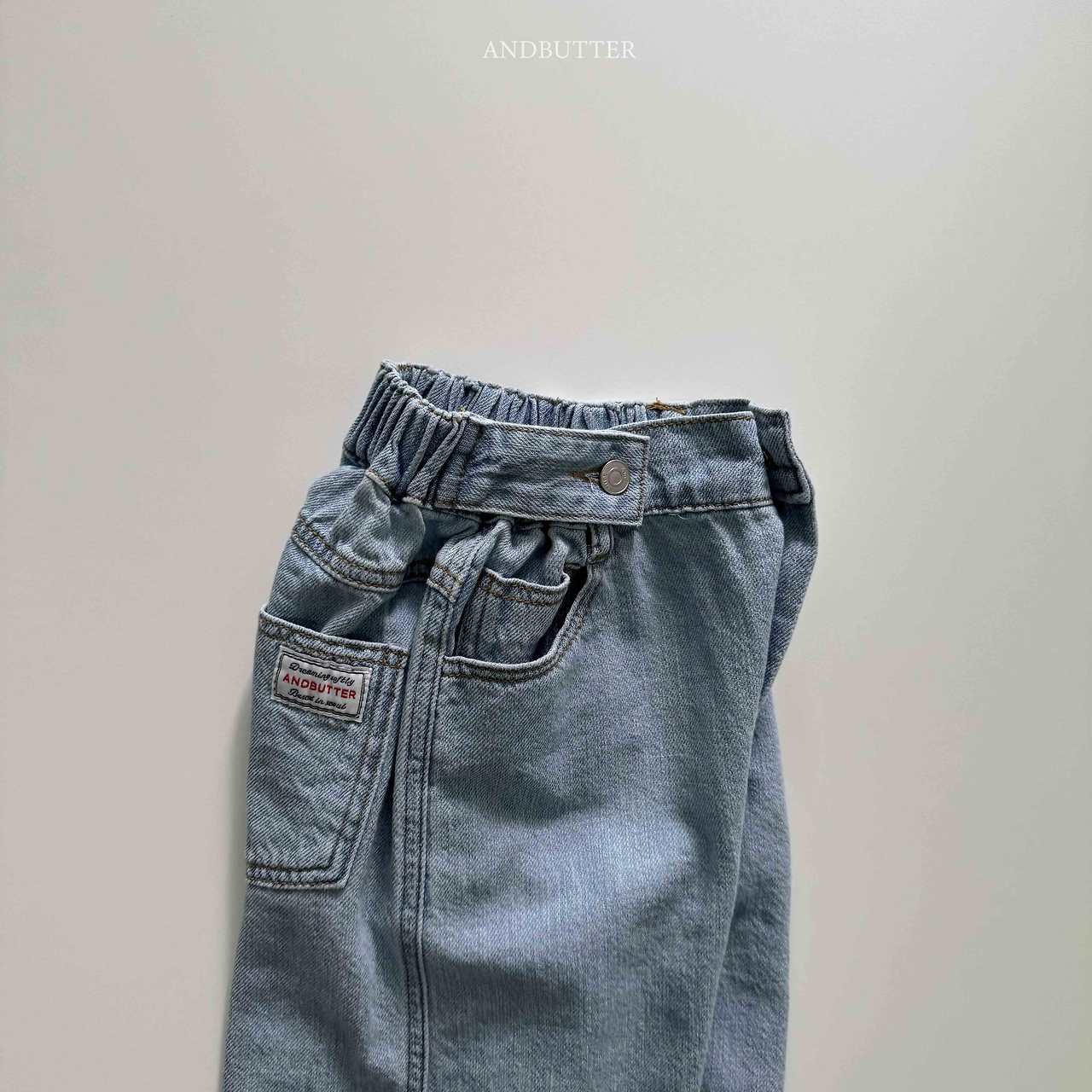 《予約》Button Denim Pants / andbutter