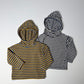 《予約》Stitch Stripe Hoodie / ANDBUTTER