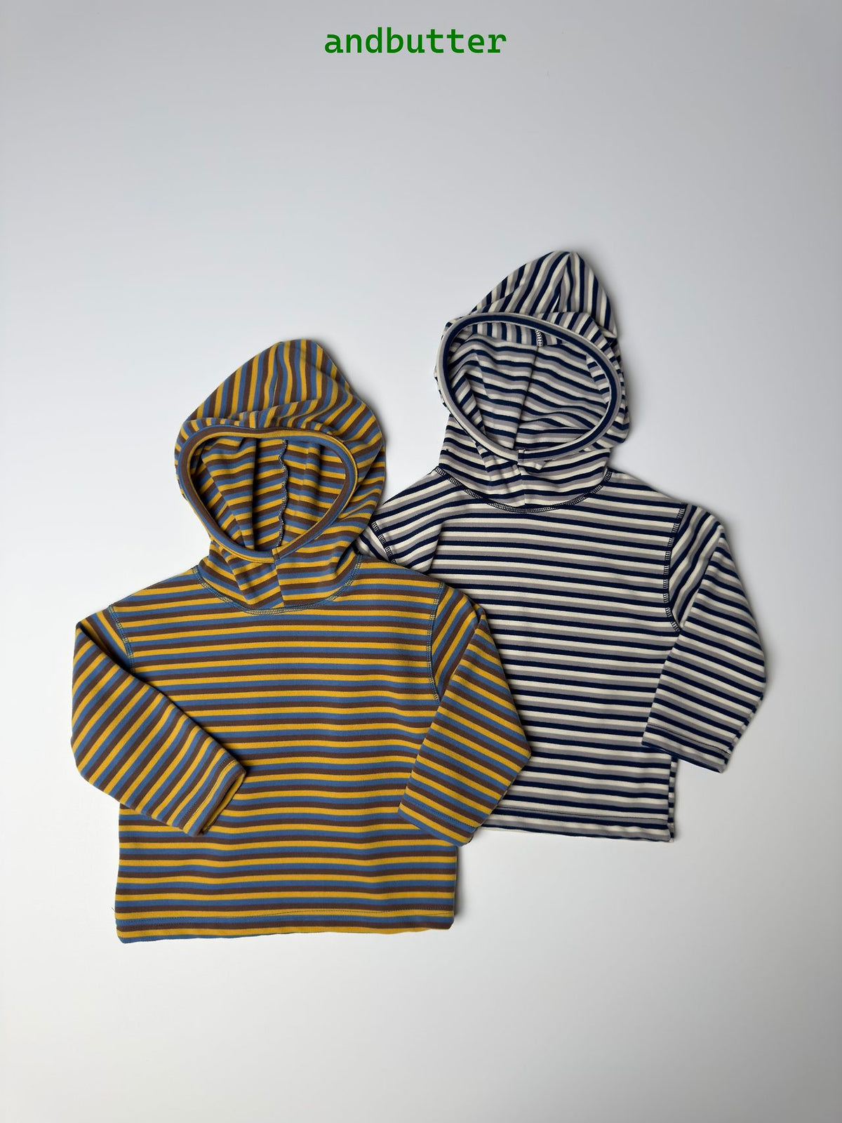 《予約》Stitch Stripe Hoodie / ANDBUTTER