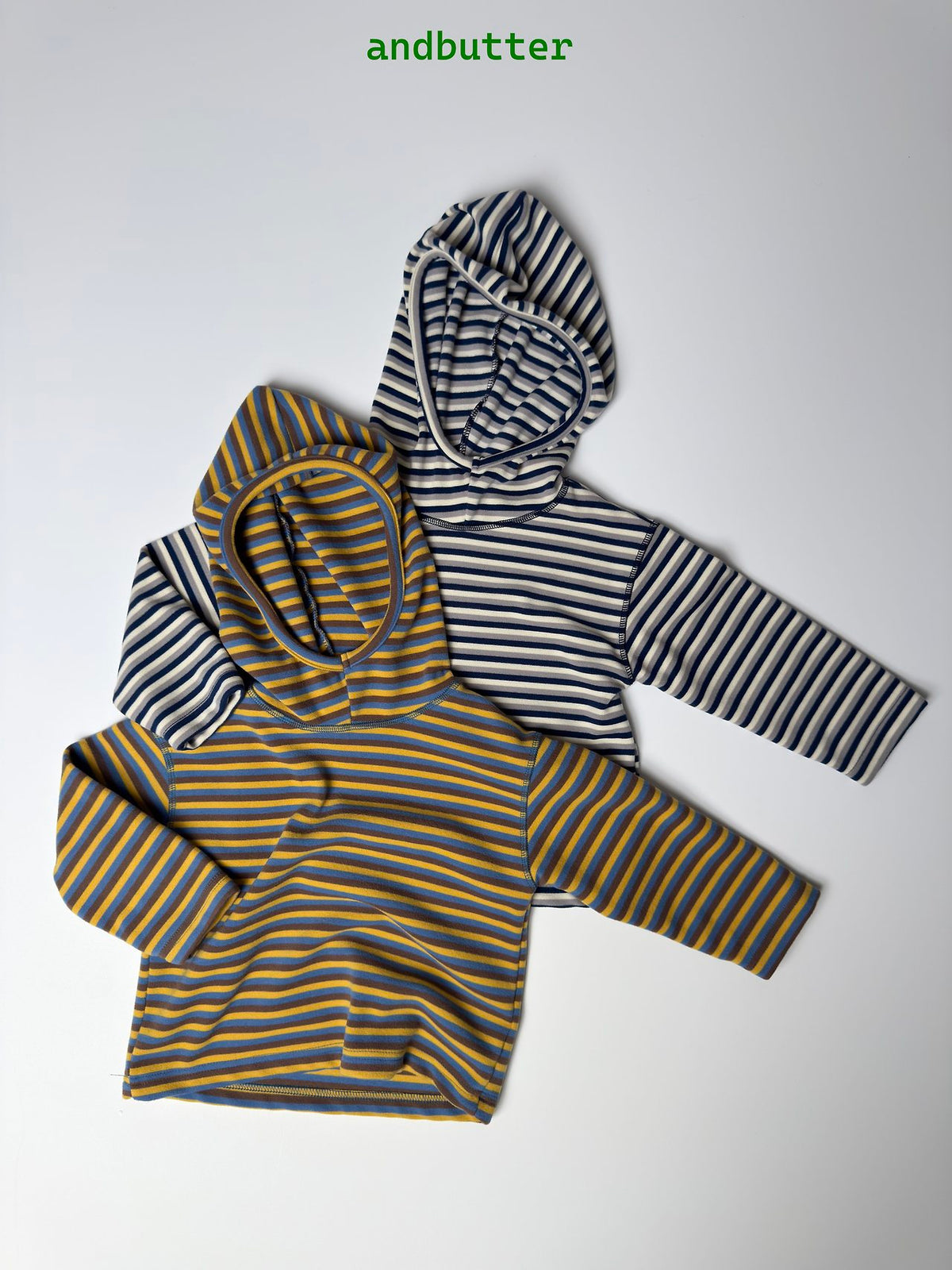 《予約》Stitch Stripe Hoodie / ANDBUTTER
