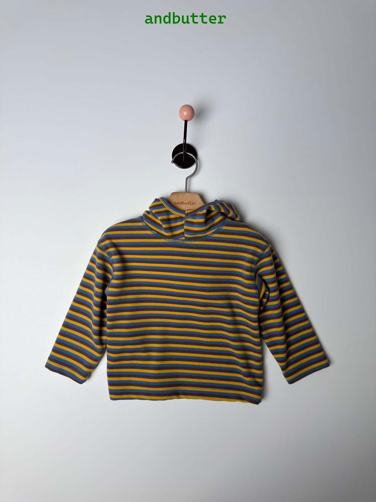 《予約》Stitch Stripe Hoodie / ANDBUTTER