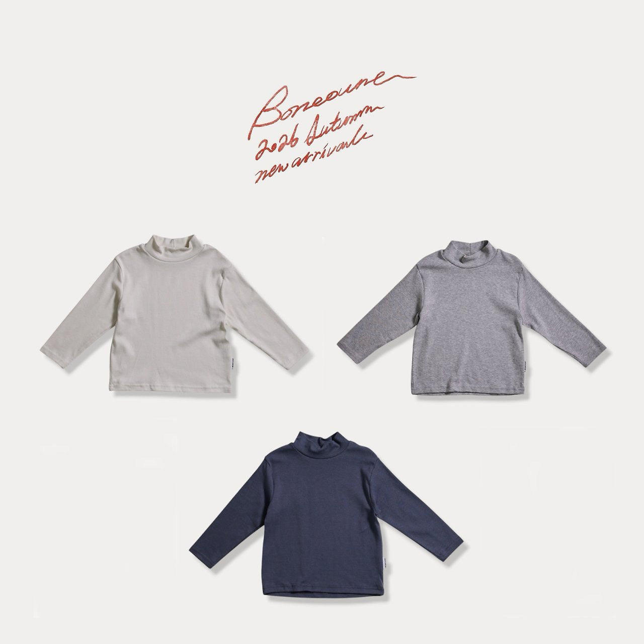 《予約》Soft Half-Neck Shirt / BONEOUNE
