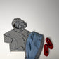 《予約》Stitch Stripe Hoodie / ANDBUTTER