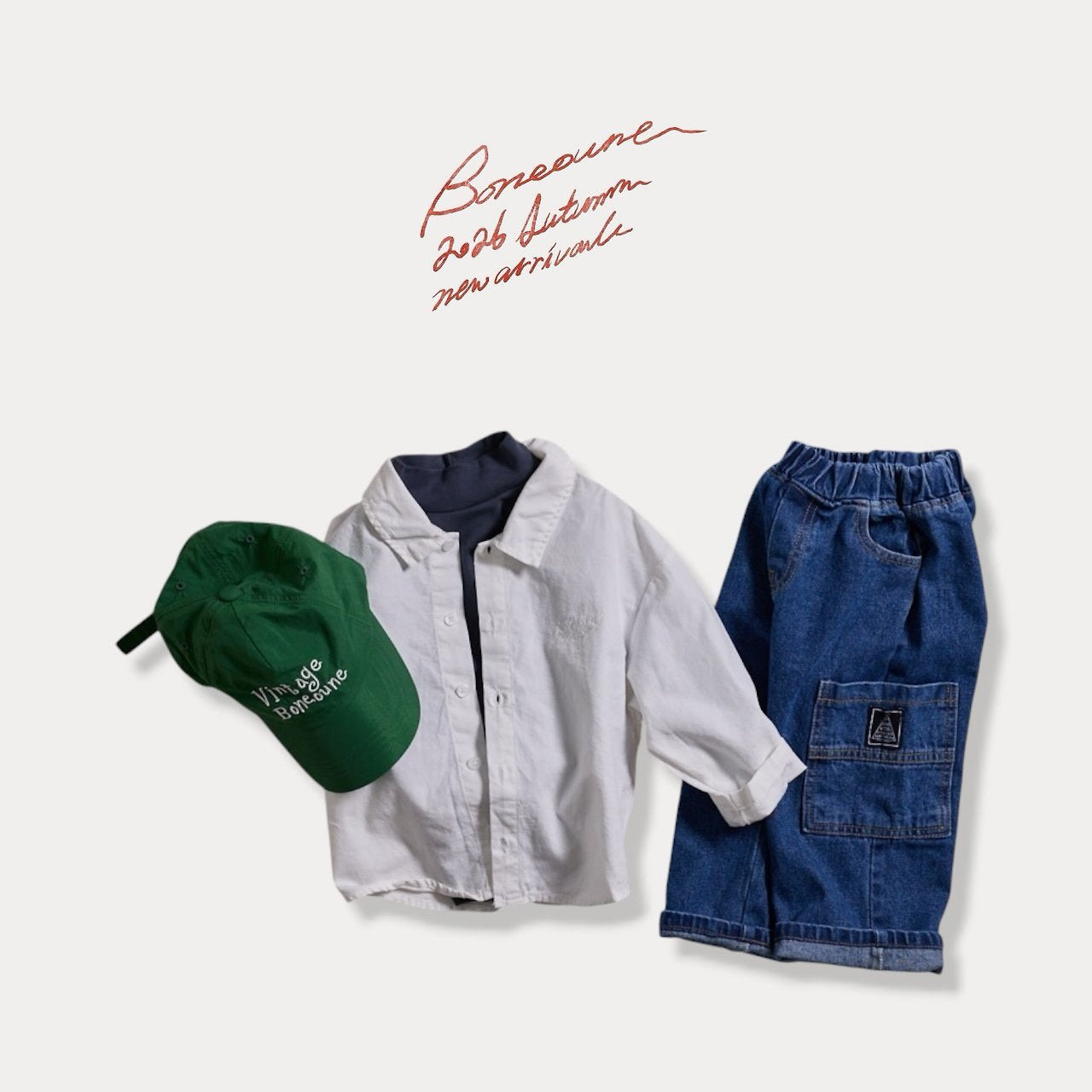 《予約》Soft Half-Neck Shirt / BONEOUNE