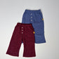 《予約》Button Bootcut Pants / ANDBUTTER
