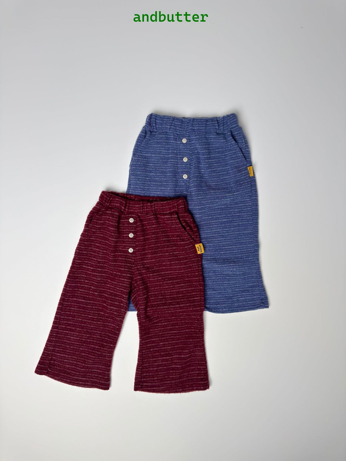 《予約》Button Bootcut Pants / ANDBUTTER