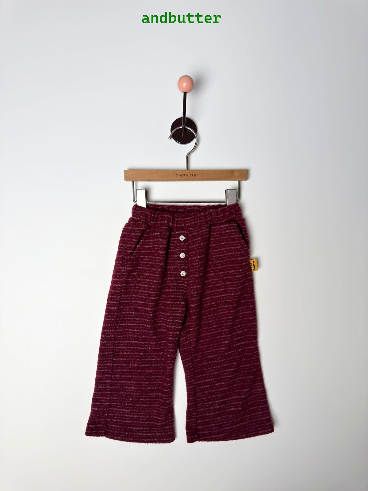 《予約》Button Bootcut Pants / ANDBUTTER