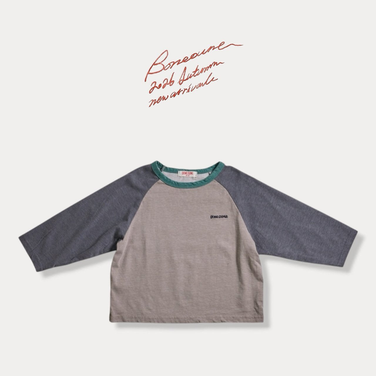 《予約》Diamond Pigment Raglan Tee / BONEOUNE
