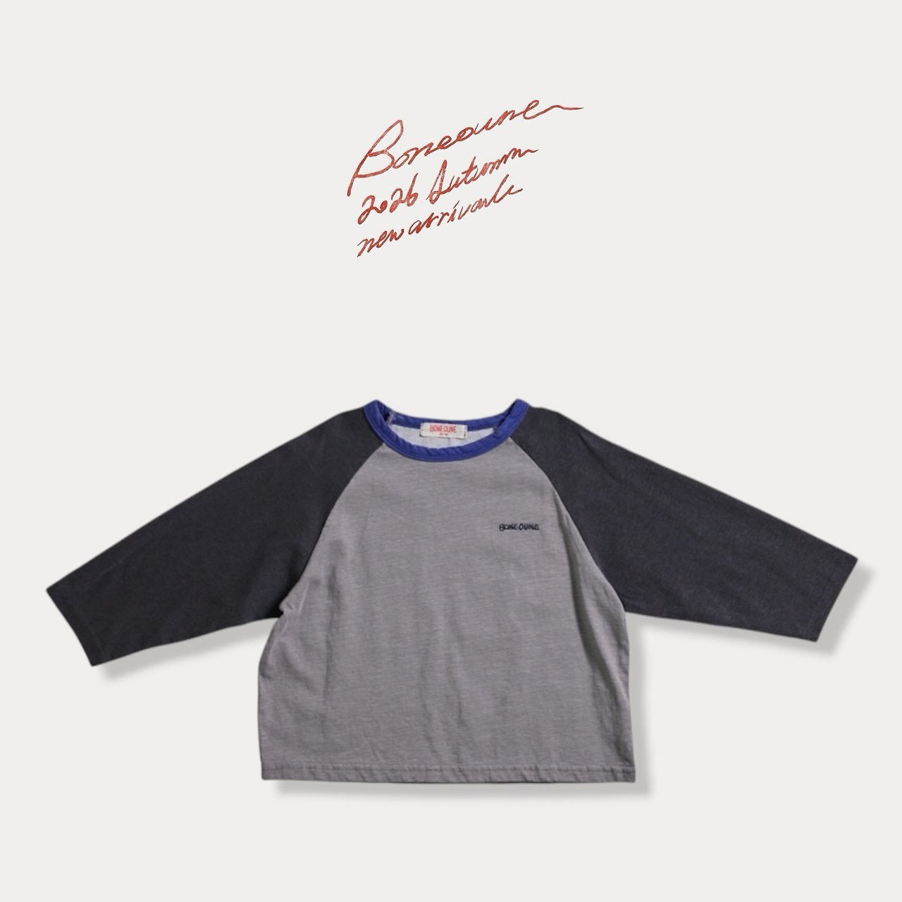 《予約》Diamond Pigment Raglan Tee / BONEOUNE