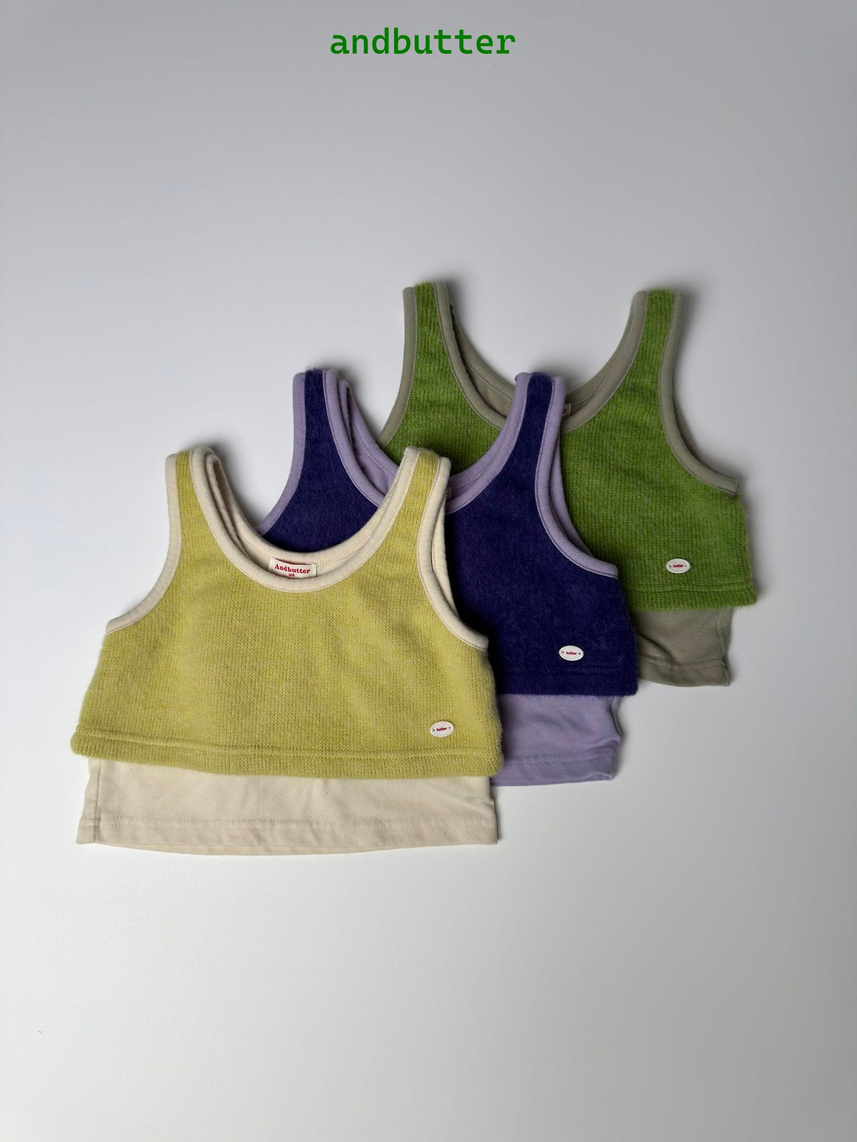 《予約》Color Block Vest / ANDBUTTER