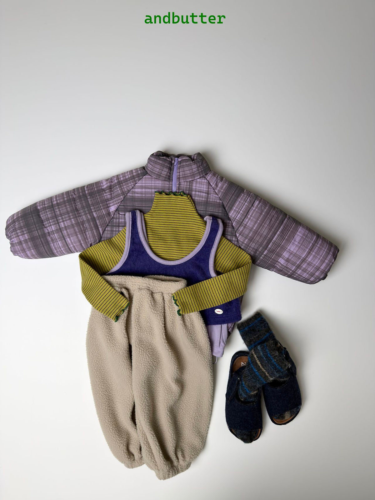 《予約》Color Block Vest / ANDBUTTER