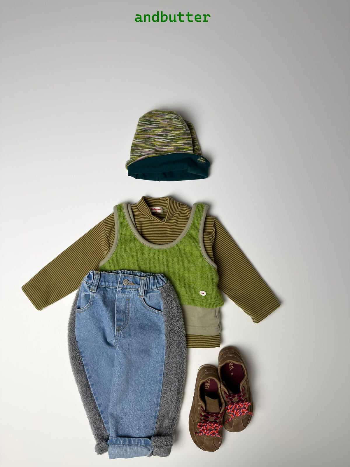 《予約》Color Block Vest / ANDBUTTER