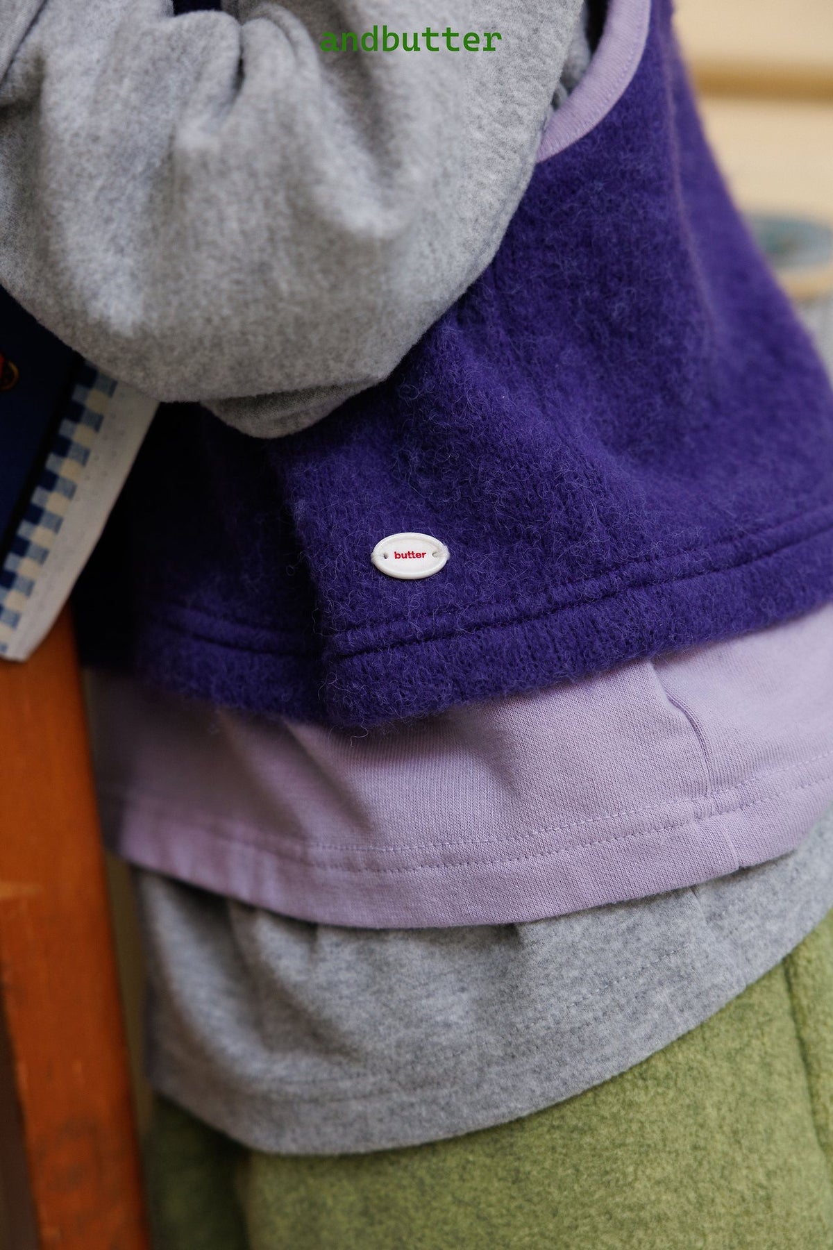 《予約》Color Block Vest / ANDBUTTER