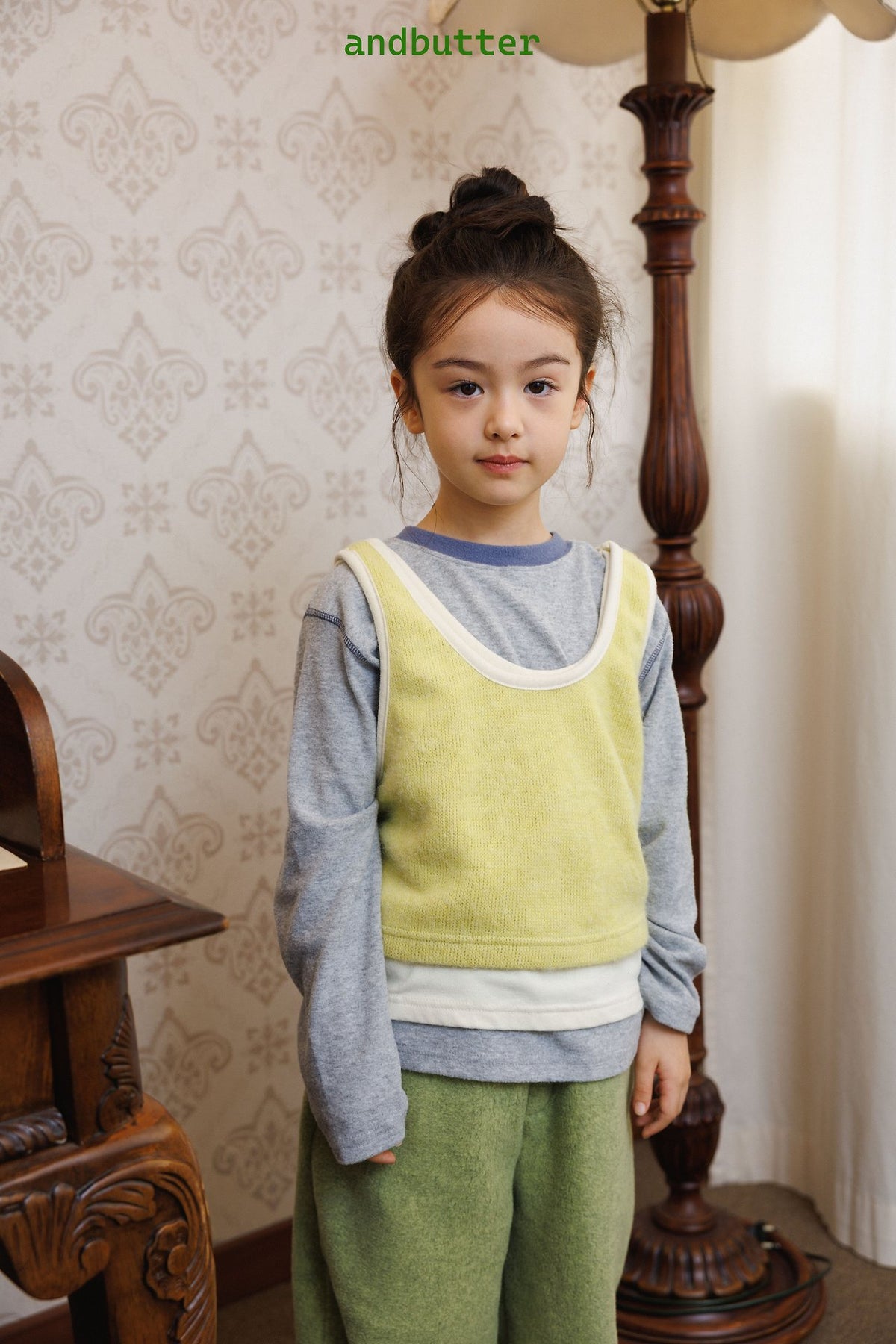 《予約》Color Block Vest / ANDBUTTER