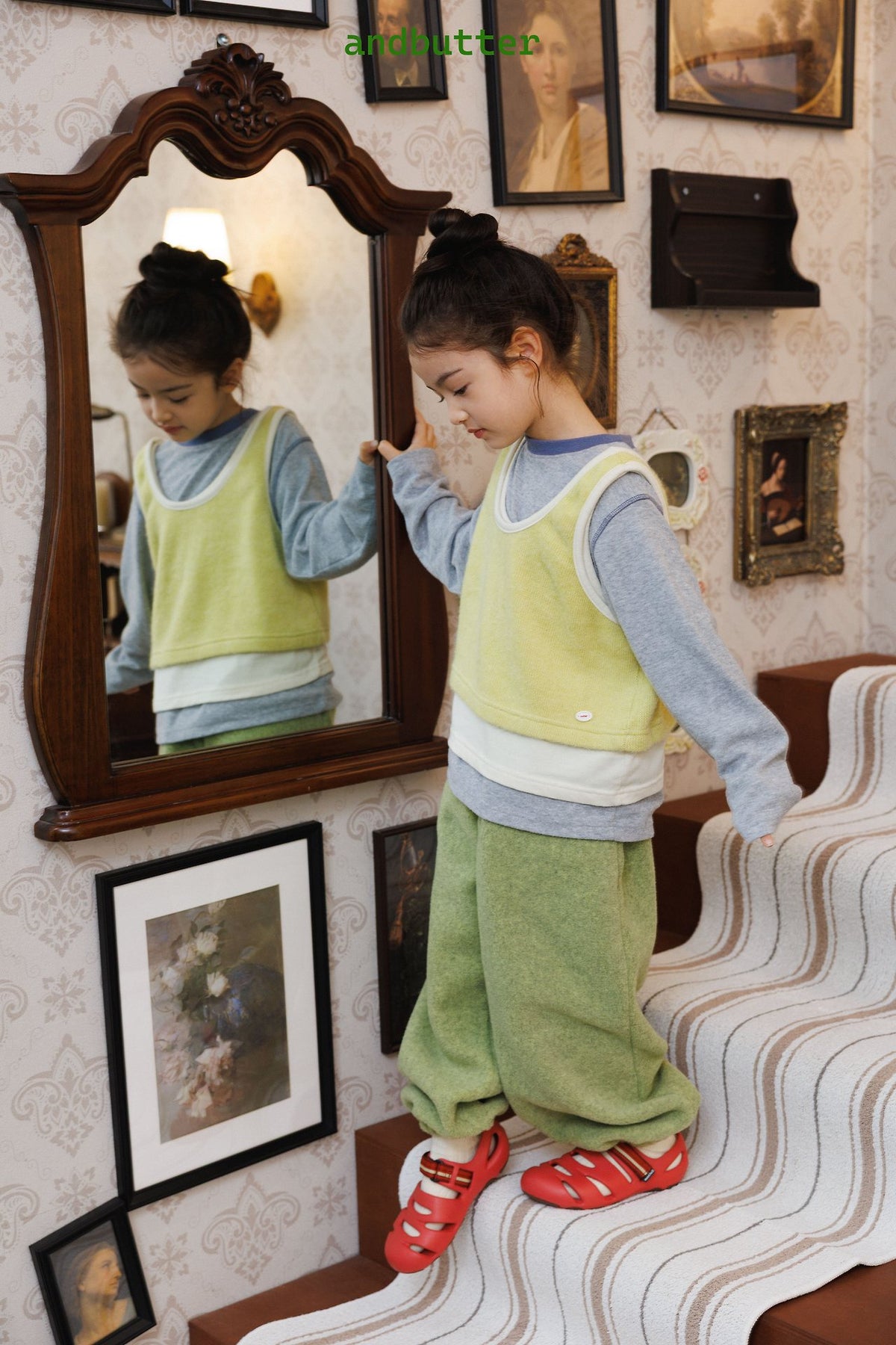 《予約》Color Block Vest / ANDBUTTER