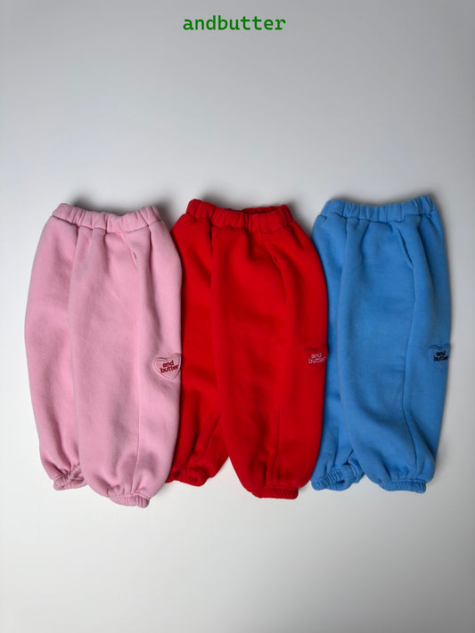 《予約》Heart Jogger Pants / ANDBUTTER