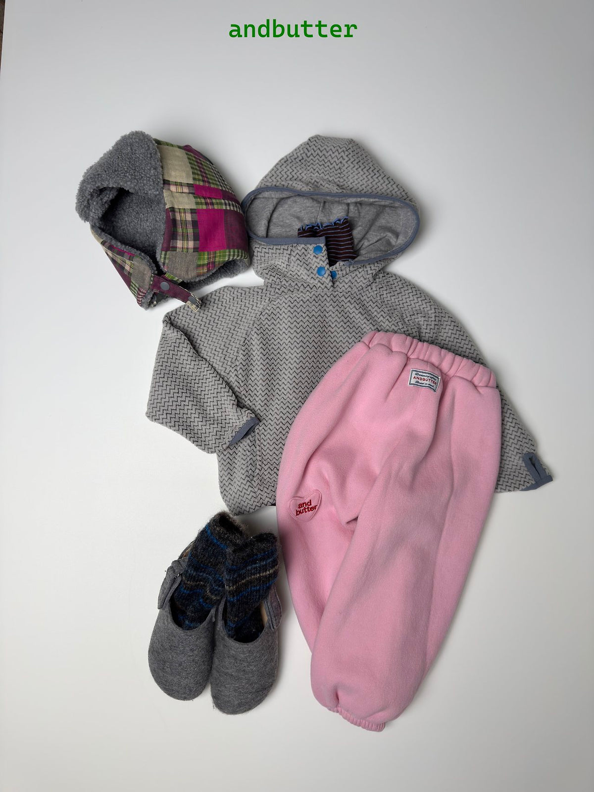 《予約》Heart Jogger Pants / ANDBUTTER