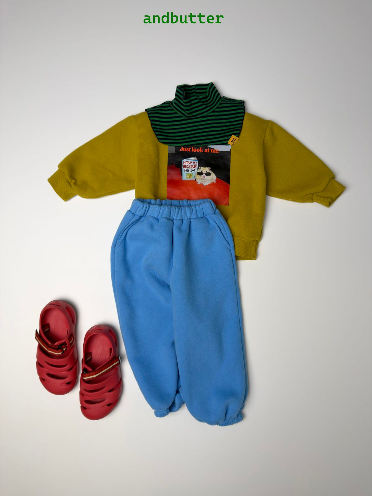 《予約》Heart Jogger Pants / ANDBUTTER