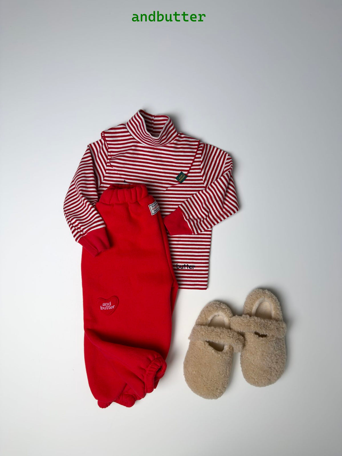 《予約》Heart Jogger Pants / ANDBUTTER