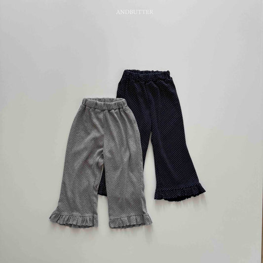 《予約》Dot Frill Pants / andbutter
