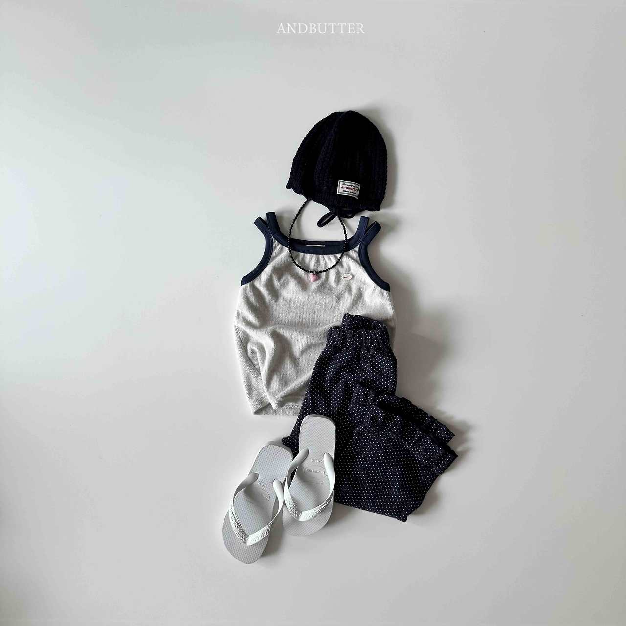 《予約》Dot Frill Pants / andbutter