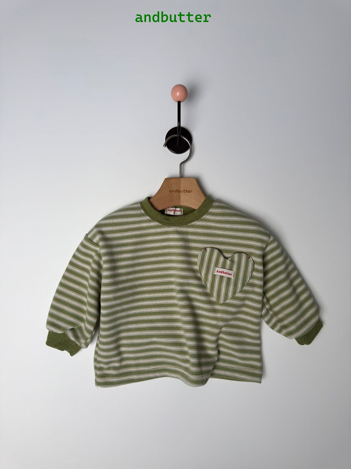 《予約》Heart Pocket Tee / ANDBUTTER
